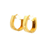 22k Yellow Gold Huggies Earrings with gold weight of 2.71g